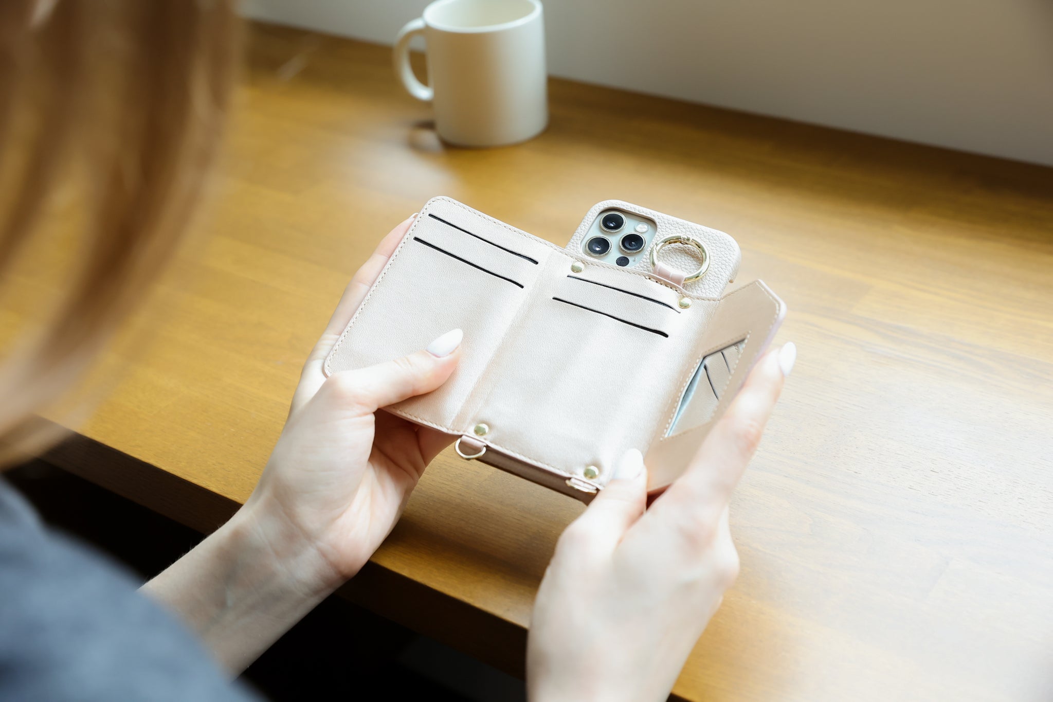iPhone15 iPhoneケース ストラップセット PORTE ensemble iPhone14